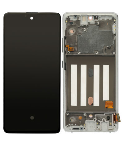 Écran OLED avec cadre pour Samsung Galaxy A51 5G (A516 / 2020) (Cadre ultra-fin 5G non Verizon) (Remis à neuf) (Blanc prismatique) – Image 3