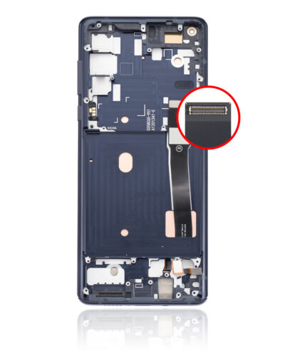 Bloc écran OLED avec cadre pour Motorola Edge 5G (XT2063 / 2020) (reconditionné) (Solar Black) – Image 4