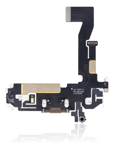 Charging Port Flex Cable For iPhone 12 Pro (Aftermarket Plus) (Gold) – Image 3