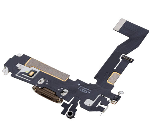 Charging Port Flex Cable For iPhone 12 Pro (Aftermarket Plus) (Gold) – Image 4