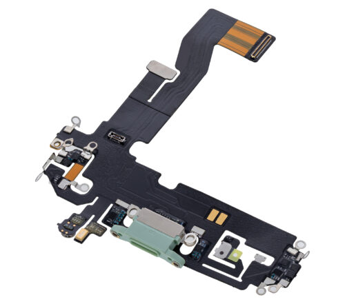 Charging Port Flex Cable For iPhone 12 (Aftermarket Plus) (Green) – Image 5