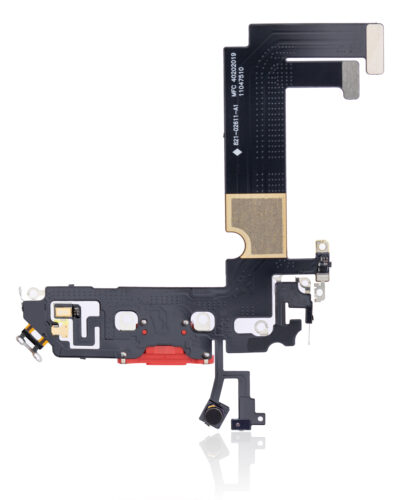 Charging Port Flex Cable For iPhone 12 Mini (Aftermarket Plus) (Red) – Image 3