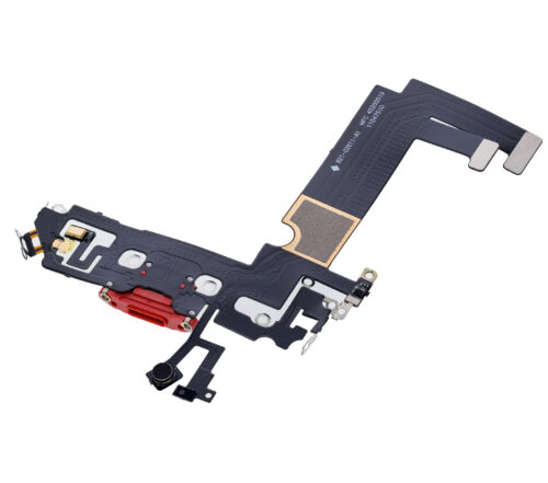 Charging Port Flex Cable For iPhone 12 Mini (Aftermarket Plus) (Red) – Image 5