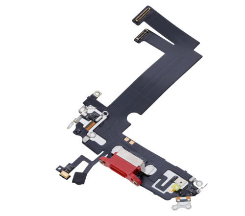 Charging Port Flex Cable For iPhone 12 Mini (Aftermarket Plus) (Red) – Image 4