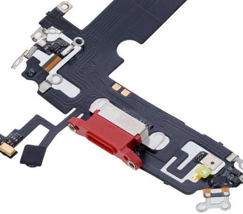 Charging Port Flex Cable For iPhone 12 Mini (Aftermarket Plus) (Red) – Image 6