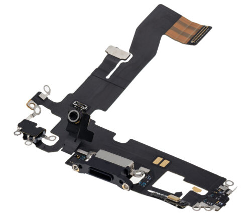Charging Port Flex Cable For iPhone 12 / 12 Pro (Used OEM Pull) (Graphite) – Image 4