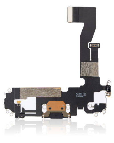 Charging Port Flex Cable For iPhone 12 / 12 Pro (Used OEM Pull) (Graphite) – Image 3