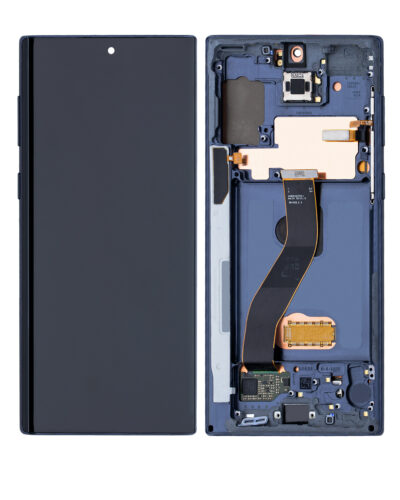 Bloc écran OLED avec cadre pour Samsung Galaxy Note 10 (Service Pack) (Aura Glow / Silver) – Image 2