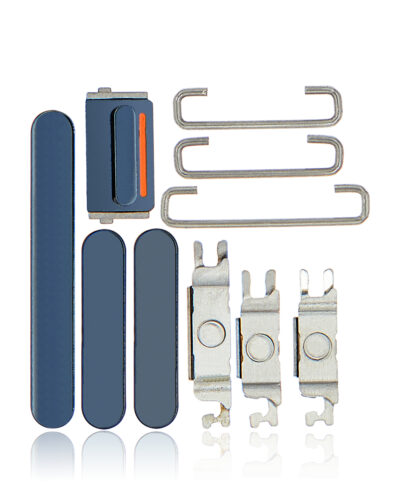 Boutons physiques (Marche/Arrêt / Volume / Interrupteur) pour iPhone 12 Pro / 12 Pro Max (Bleu Pacifique)