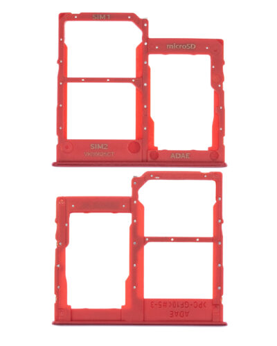 Tiroir double carte SIM pour Samsung Galaxy A41 (A415 / 2020) (Rouge Prism Crush) – Image 3