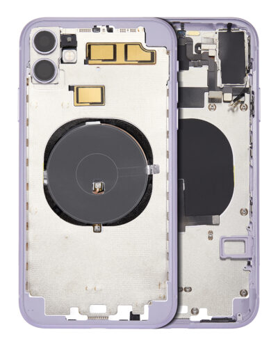 Boîtier arrière avec petits composants préinstallés (sans coque arrière) pour iPhone 11 (violet) – Image 3