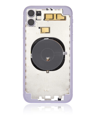 Boîtier arrière avec petits composants préinstallés (sans coque arrière) pour iPhone 11 (violet) – Image 4