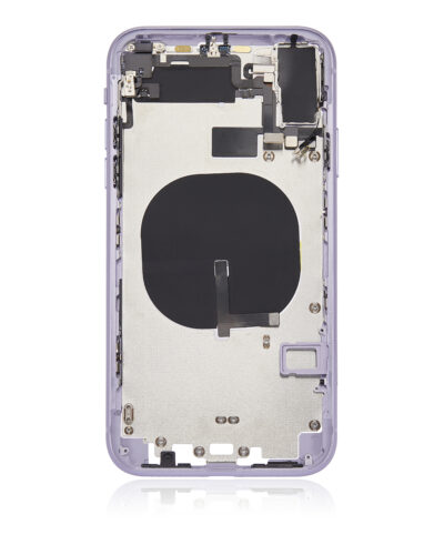Boîtier arrière avec petits composants préinstallés (sans coque arrière) pour iPhone 11 (violet) – Image 6