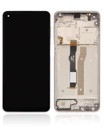 Écran LCD avec cadre pour Motorola Moto G Power (XT2117 / 2021) (Remis à neuf) (Argent polaire) – Image 2