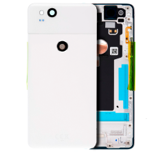 Back Housing W/ Small Components Pre-Installed For Google Pixel 2 (Used OEM Pull: Grade A) (White)
