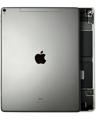 Back Housing W/ Small Components Pre-Installed For iPad Pro 12.9 2nd Gen (WIFI cellular) (Used OEM Pull: Grade C) (Silver)