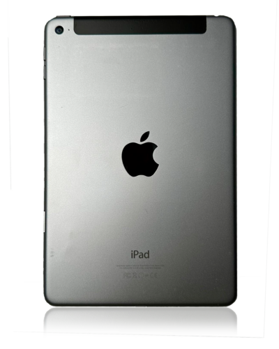 Back châssis W/ Small Components pré-installé pour iPad Mini 4 (WIFI cellular) (Used OEM Pull: Grade C) (gris sidéral) – Image 2