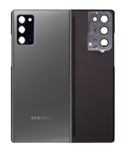 Cache arrière verre avec lentille de caméra pour Samsung Galaxy Note 20 5G (Service Pack) (Mystic Gray)