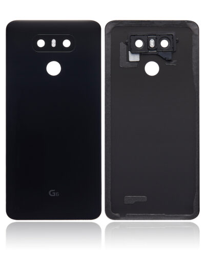Back cover Glass With Adhesive Pre-Installed For LG G6 (Astro Black) – Image 2