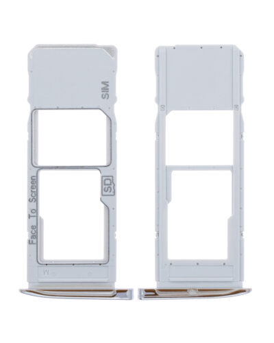 Single Sim Card Tray For Motorola Moto G7 (XT1962 / 2019) / G7 Plus (XT1965-2 / 2019) (Silver) – Image 2