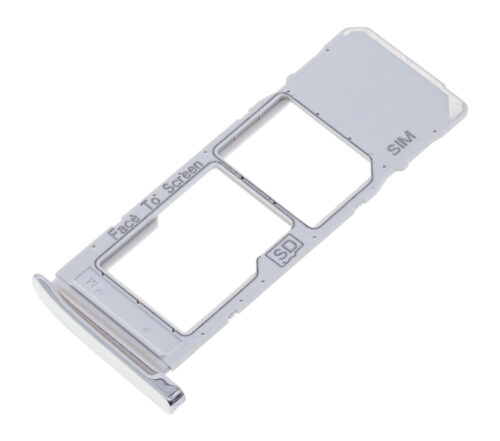 Single Sim Card Tray For Motorola Moto G7 (XT1962 / 2019) / G7 Plus (XT1965-2 / 2019) (Silver) – Image 5