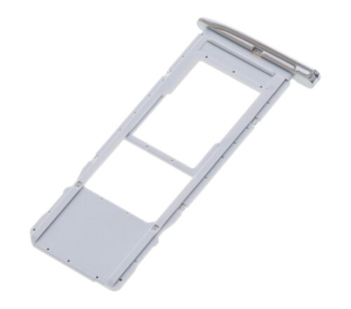 Single Sim Card Tray For Motorola Moto G7 (XT1962 / 2019) / G7 Plus (XT1965-2 / 2019) (Silver) – Image 4