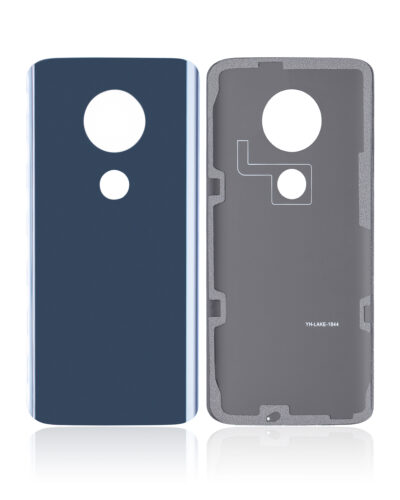 Coque arrière en verre pour Motorola Moto G7 Plus (XT1965 / 2019) (Indigo foncé / Bleu) – Image 2