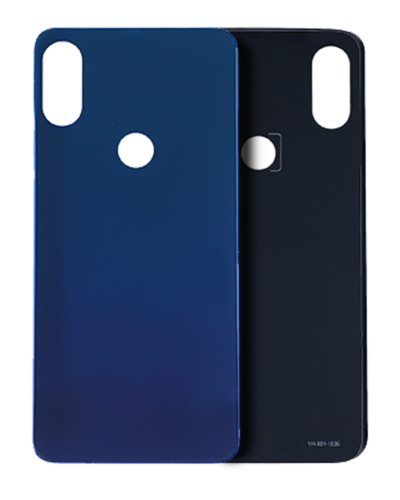 Back cover Glass For Motorola One (XT1941 / 2018) / Moto P30 (XT1943 / 2018) (Blue)