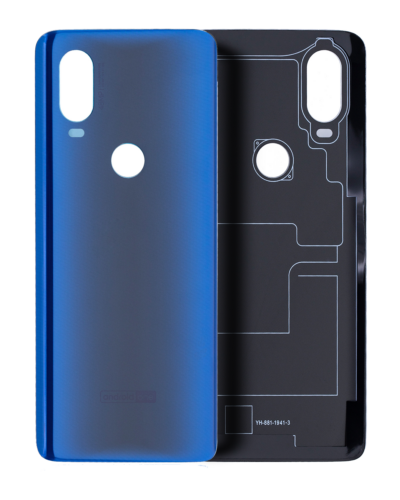 Back cover Glass For Motorola One Vision / P50 (XT1970 / 2019) (Sapphire Blue)