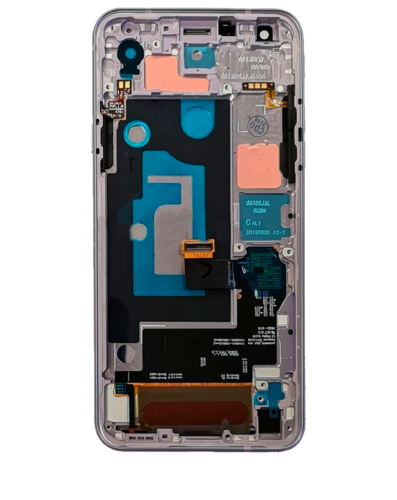 Écran LCD complet avec cadre pour LG Q7 / Q7 Plus / Q7 Alpha (reconditionné) (argent) – Image 3