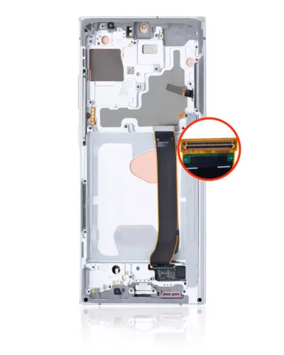 Écran OLED avec cadre pour Samsung Galaxy Note 20 Ultra 5G (lot de service) (Blanc mystique) – Image 4