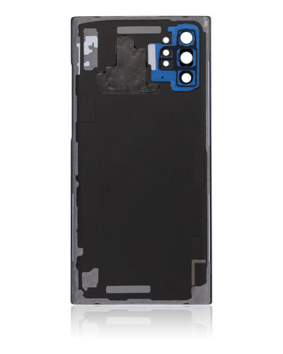 Coque arrière en verre avec objectif pour Samsung Galaxy Note 10 Plus / 5G (sans logo) (Adaptable) (Bleu Aura) – Image 4