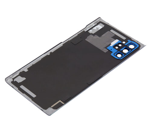 Coque arrière en verre avec objectif pour Samsung Galaxy Note 10 Plus / 5G (sans logo) (Adaptable) (Bleu Aura) – Image 6