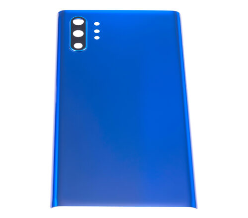 Coque arrière en verre avec objectif pour Samsung Galaxy Note 10 Plus / 5G (sans logo) (Adaptable) (Bleu Aura) – Image 7