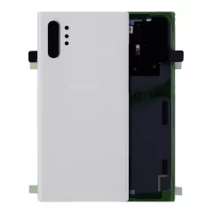 Cache arrière verre avec lentille de caméra pour Samsung Galaxy Note 10 Plus / 5G (Service Pack) (Aura White)