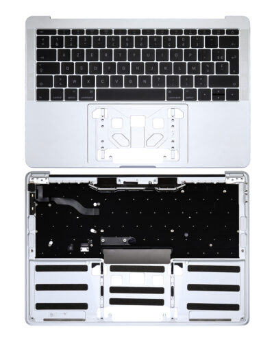 Top Case with Keyboard (ISO French) For MacBook Pro 13" A1708 (2016-2017) (Silver) – Image 2