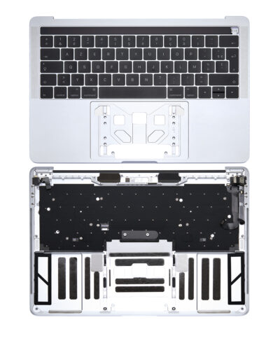 Boîtier supérieur avec clavier (ISO français) pour MacBook Pro 13" A1706 (2016-2017) (Argent) – Image 2
