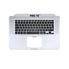 Top case avec clavier (ISO French) et microphone pour MacBook Pro 15" A1398 (2015)