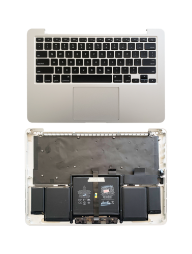 Boîtier supérieur avec batterie et clavier (ANSI US) pour MacBook Pro 13" A1502 (2015) (d'origine neuf) (Argent) – Image 4
