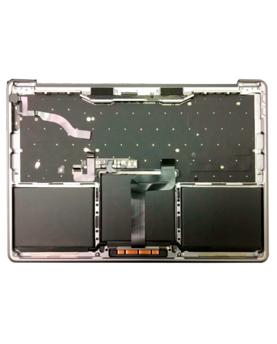 Top case avec batterie et clavier (ANSI US) pour MacBook Pro 13" A1708 (2016) (Used OEM Pull: Grade B/C) (argent) – Image 2