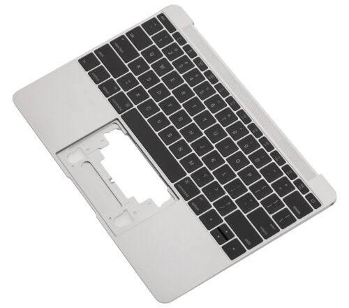 Boîtier supérieur avec clavier (ANSI US) et microphone pour MacBook 12" A1534 (2016-2017) (d'origine neuf) (Argent) – Image 4