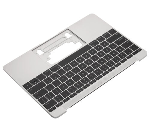 Boîtier supérieur avec clavier (ANSI US) et microphone pour MacBook 12" A1534 (2016-2017) (d'origine neuf) (Argent) – Image 5