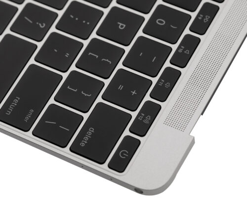 Boîtier supérieur avec clavier (ANSI US) et microphone pour MacBook 12" A1534 (2016-2017) (d'origine neuf) (Argent) – Image 8