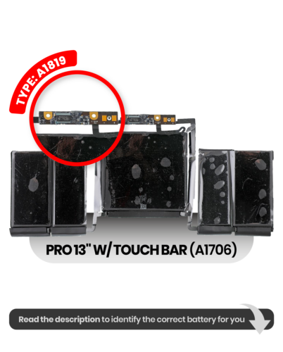 Battery (A1819) For MacBook Pro 13" A1706 (2016-2017)