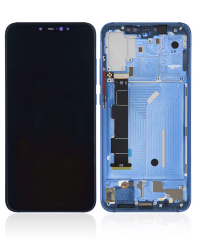 Bloc écran OLED avec cadre pour Xiaomi Mi 8 (compatible qualité supérieure) (bleu) – Image 2