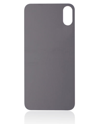 Verre arrière avec adhésif 3M pour iPhone XS (sans logo / grand trou pour la caméra) (argenté) – Image 4