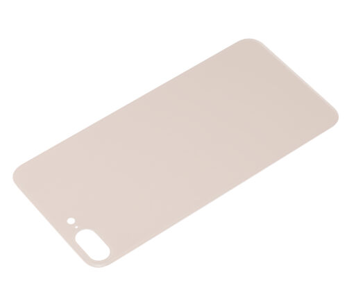Back Glass With 3M Adhesive For iPhone 8 Plus (No Logo / Large Camera Hole) (Gold) – Image 4