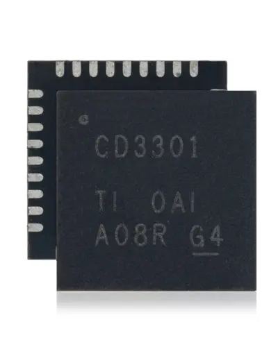 Power IC For MacBooks (TI: CD3301RHHR / CD3301: QFN-36 Pin)