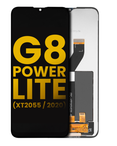 LCD Assembly Without Frame For Motorola Moto G8 Power Lite (XT2055 / 2020) (Refurbished) (Black)