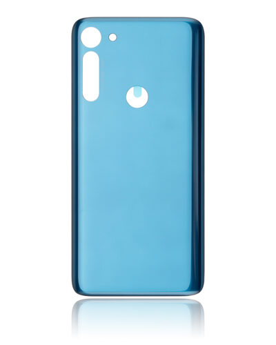 Back cover Glass For Motorola Moto G8 Power (XT2041-1 / XT2041-3 / 2020) (Capri Blue) – Image 3